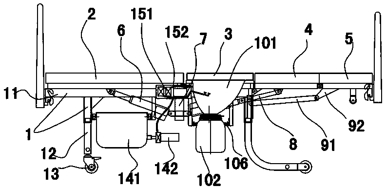 Auxiliary rehabilitation bed