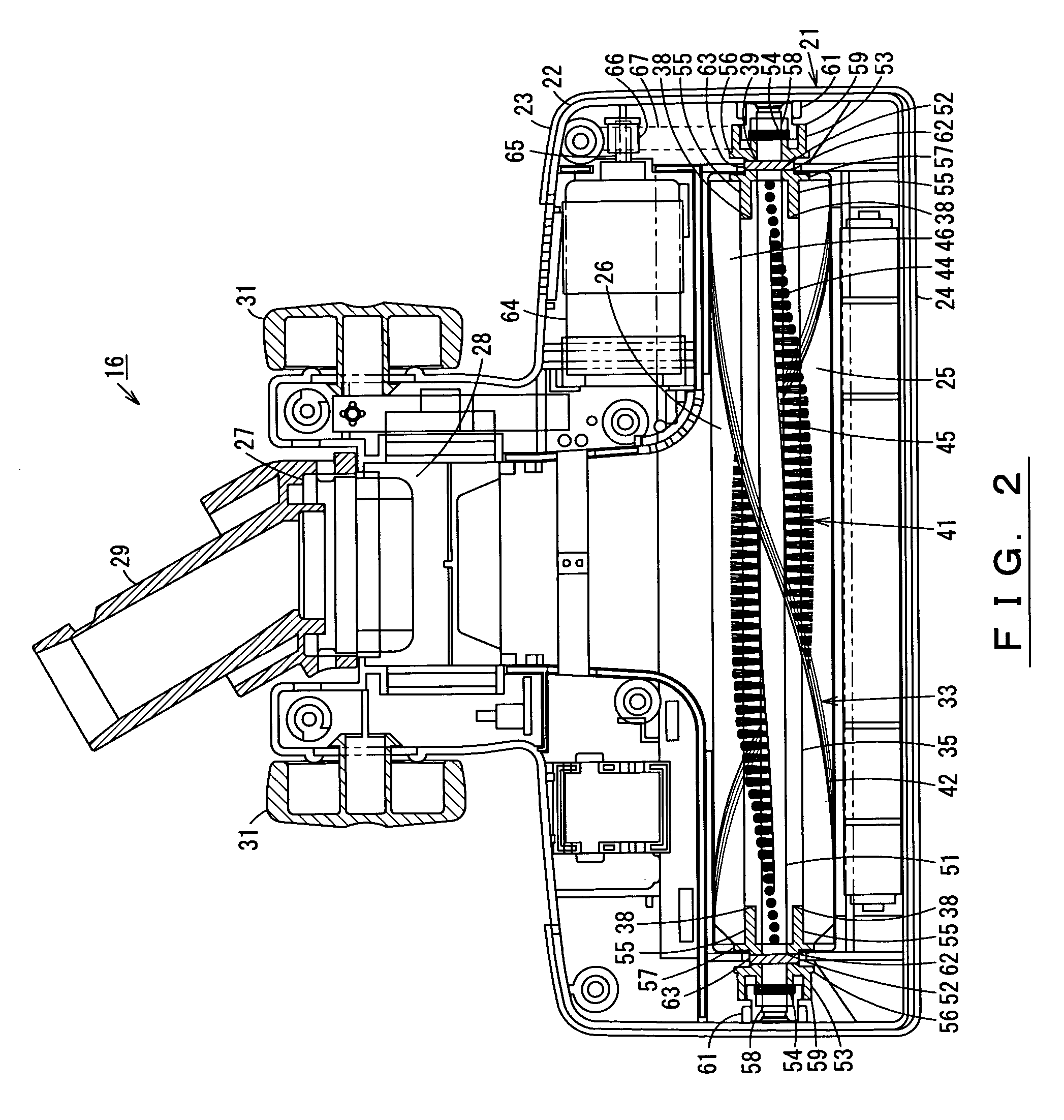 Rotary cleaning body, suction port body of vacuum cleaner, and production method of rotary cleaning body