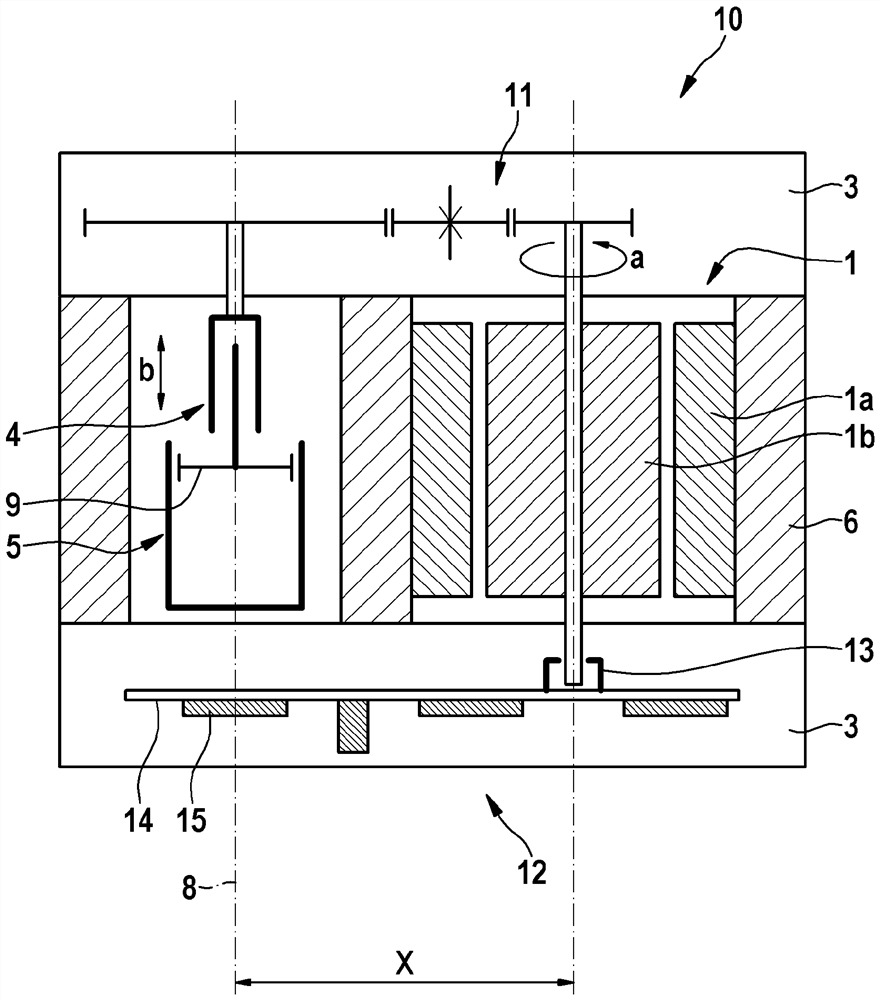 Electromechanically drivable brake pressure generator for hydraulic braking system of vehicle and vehicle including electromechanical brake pressure generator