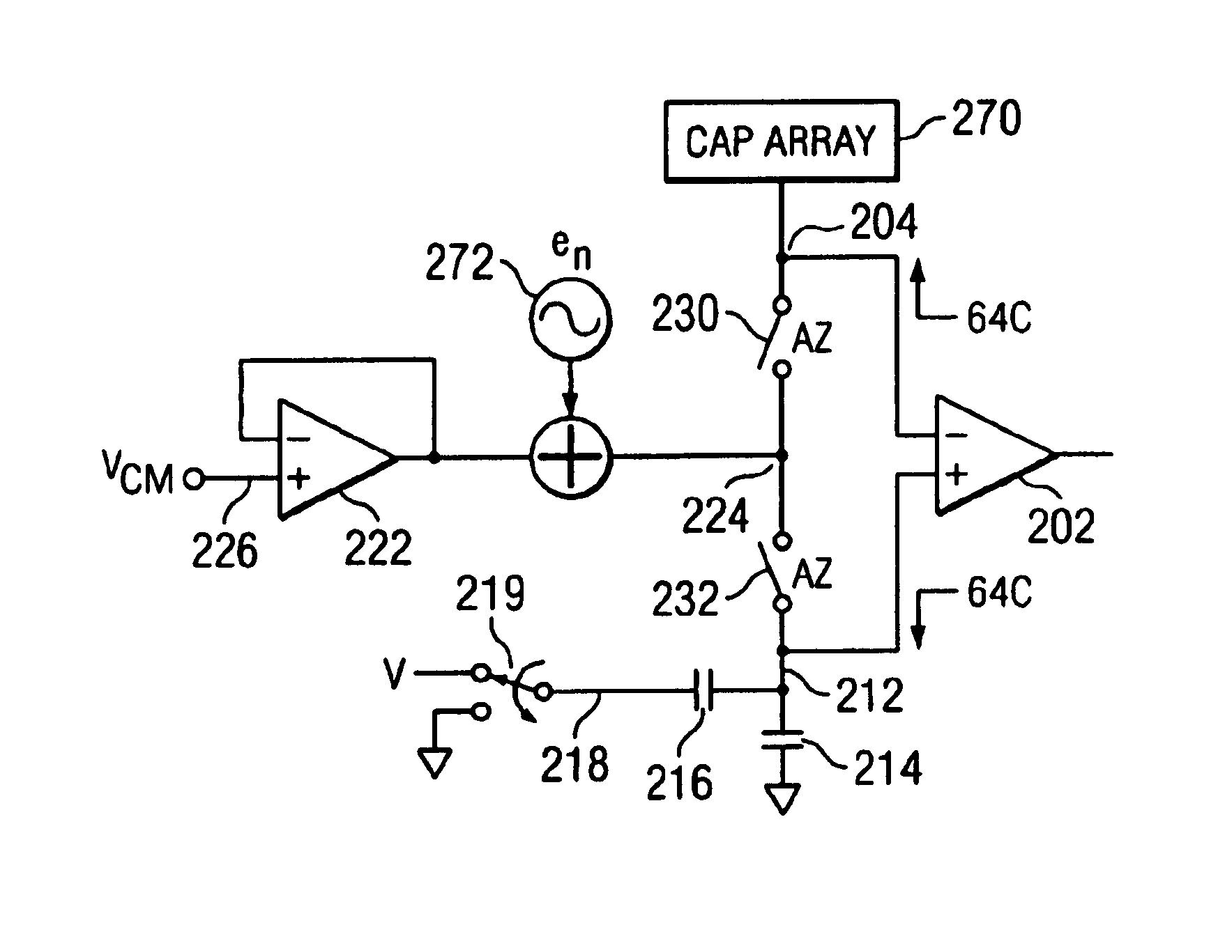 Noise cancellation in a single ended SAR converter