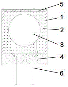 Anti-explosion long-service-life piezoresistor