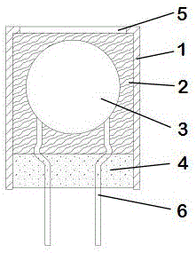 Anti-explosion long-service-life piezoresistor