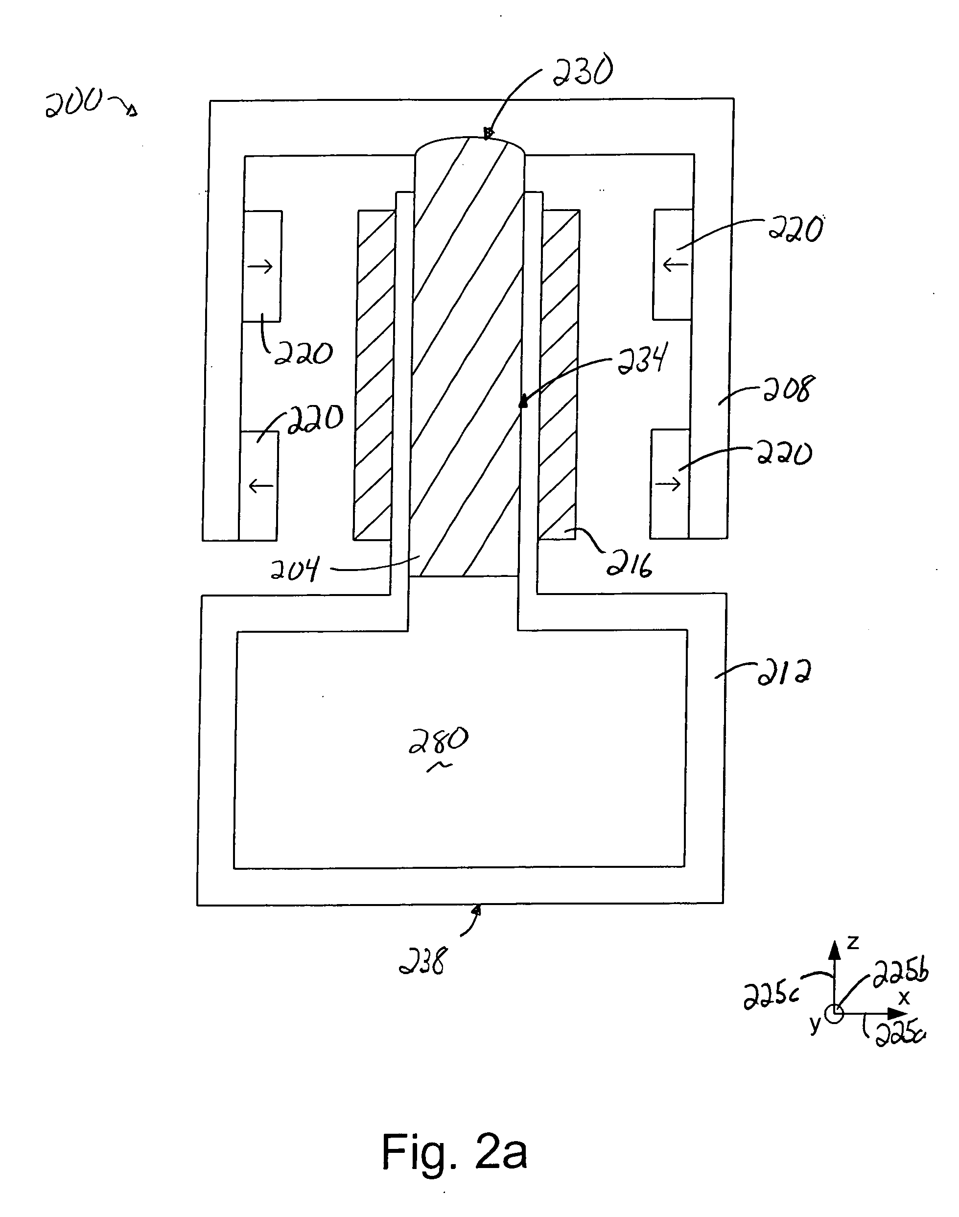 Z actuator with anti-gravity