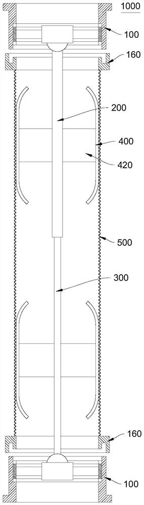 Novel drainage pipe flexible connection device at bridge expansion joint