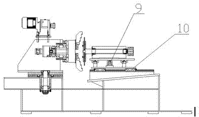 Horizontal gravity casting hub dedicated riser cutting machine