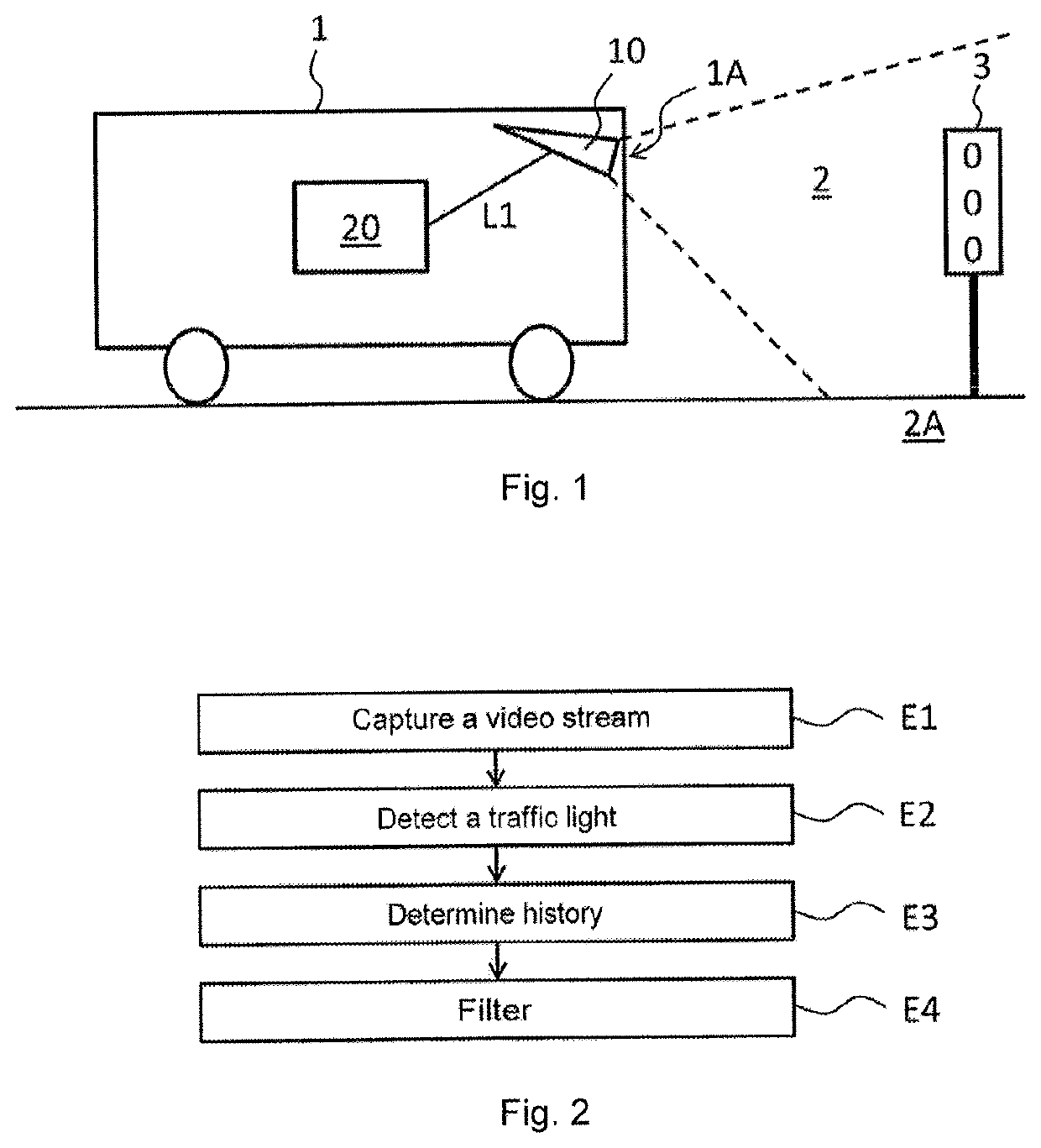 Method for detecting false positives relating to a traffic light