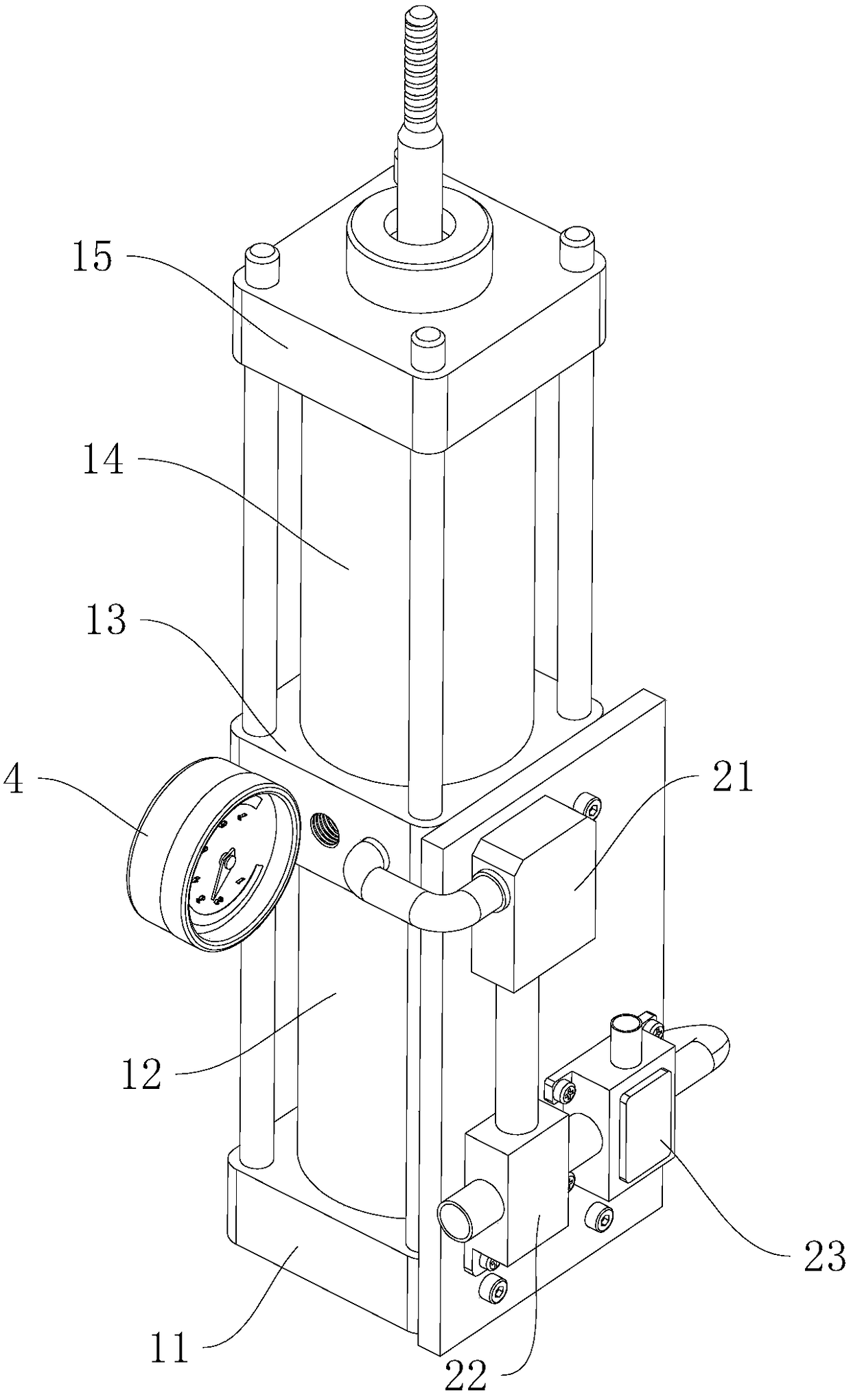 A combined booster cylinder