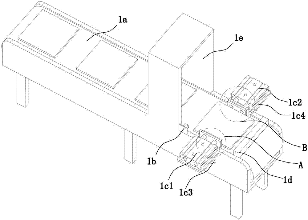 Automatic feeding and discharging device for glass edge grinding machine