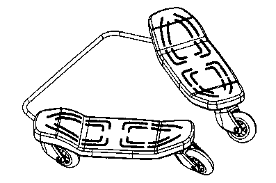 Lower connecting rod-shaped breaststroke sliding plate