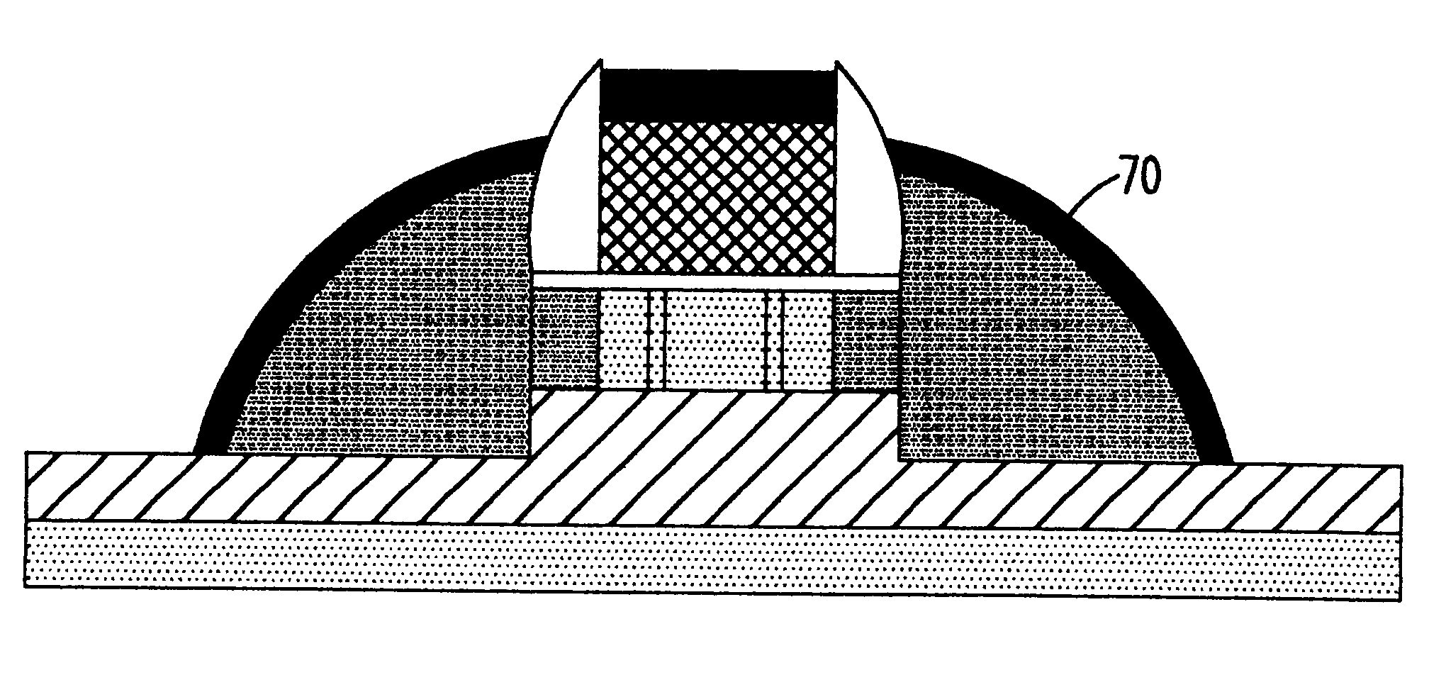 SOI transistor with polysilicon seed