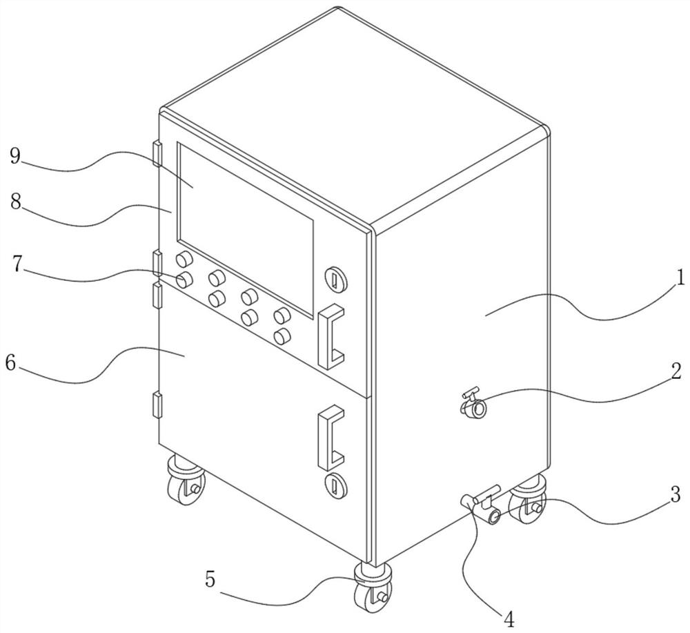 Semi-automatic mold polishing device capable of preventing flying chips