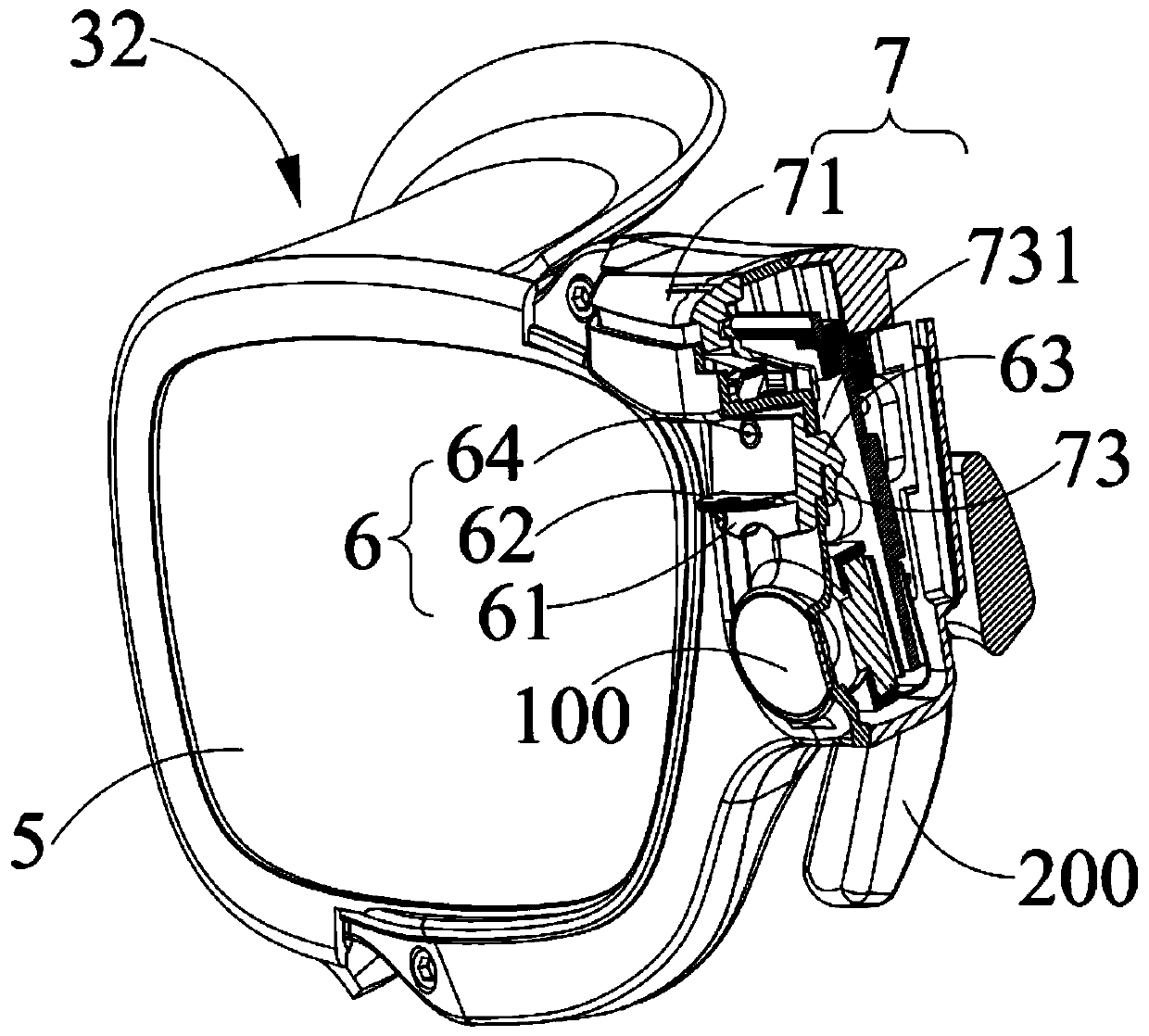 Eyeball tracking device and eyeball tracking equipment