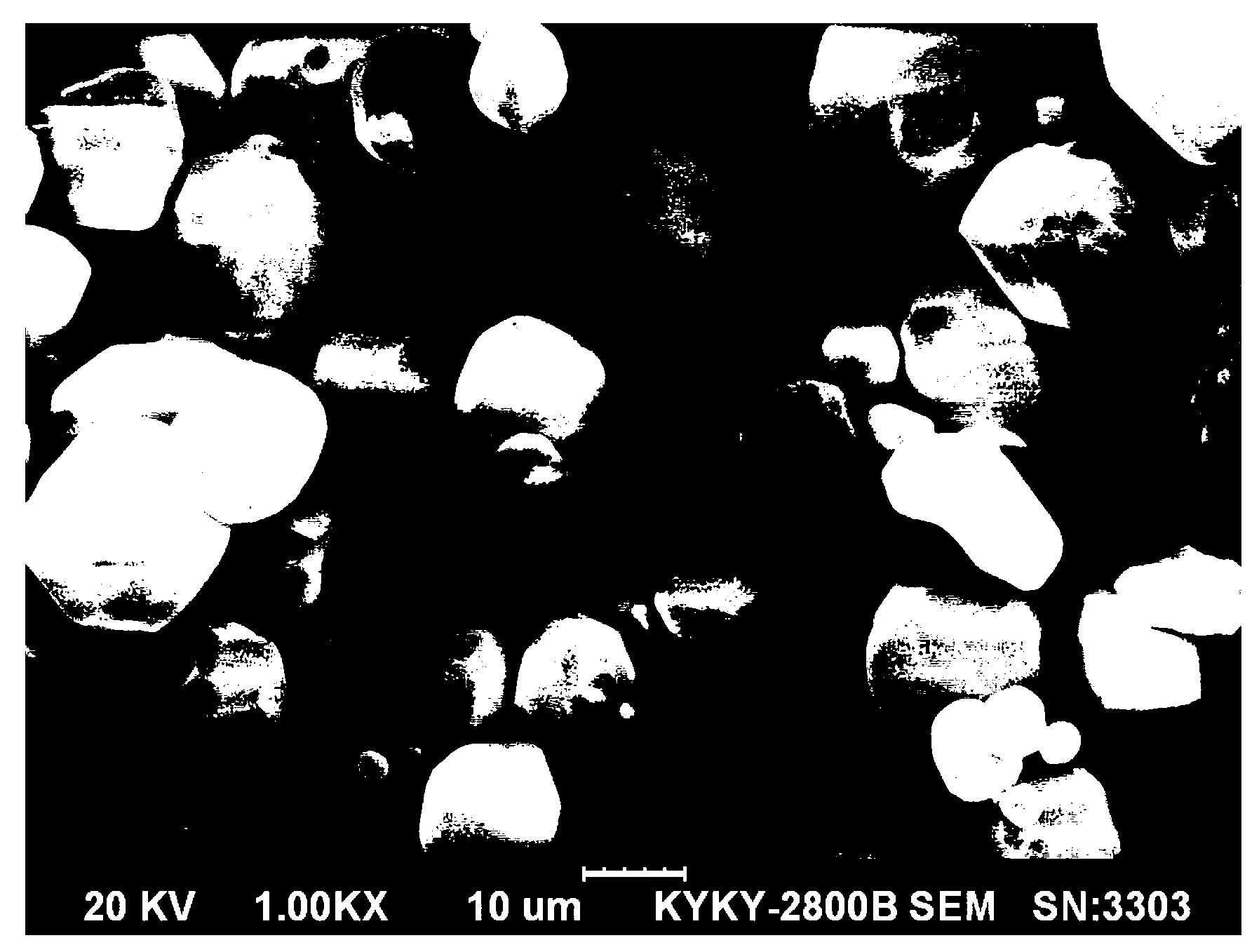 Method for increasing color saturation of yellow fluorescent powder used for LED (light-emitting diode)