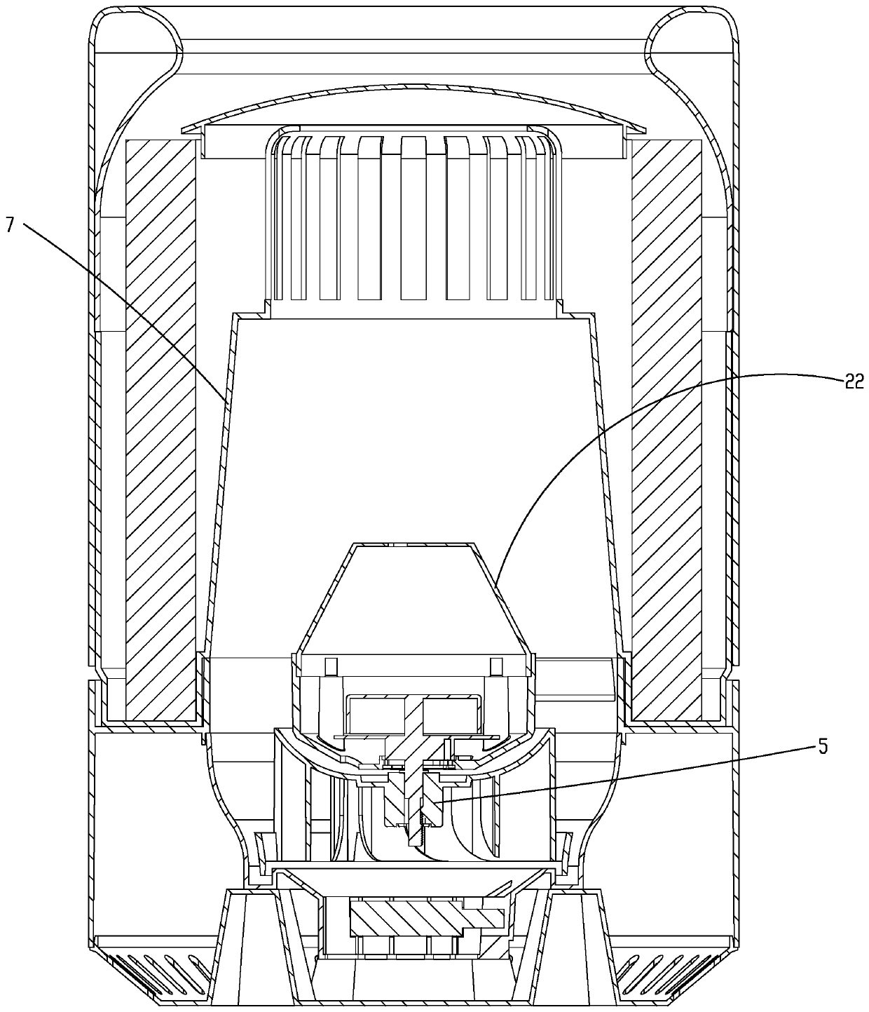 Novel warm air evaporation type humidifier