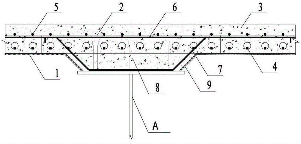 Concave rib weathering resistant steel-concrete combination bridge deck