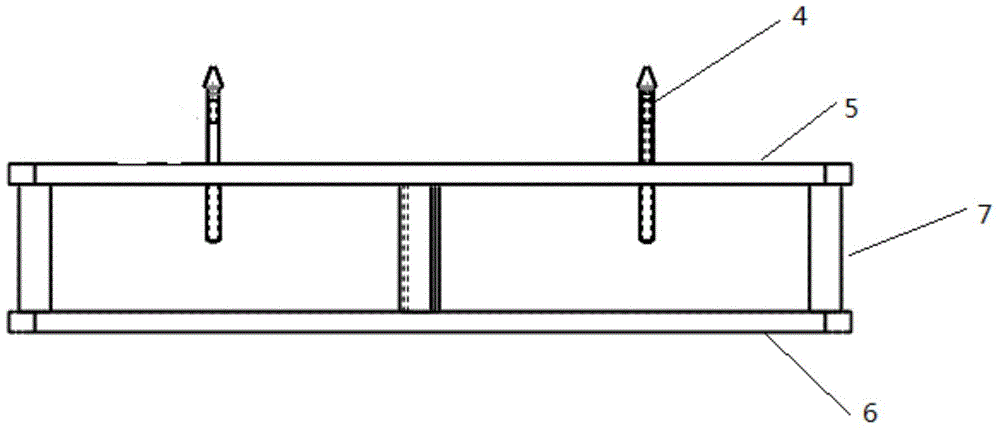 Test device for measuring plates for distributors of photovoltaic header boxes