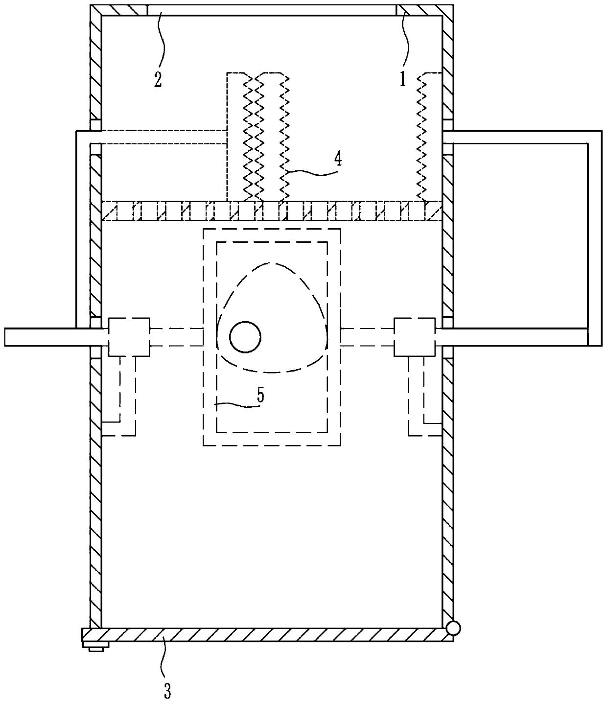 A chopping and grinding integrated equipment for organic tea processing