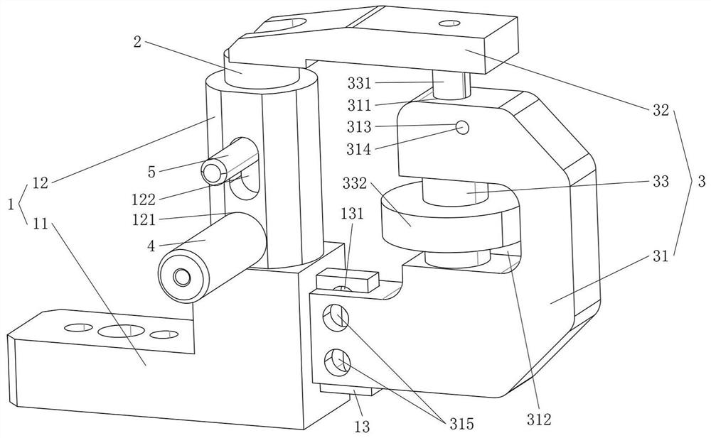 Automobile testing fixture quantitatively-adjustable movable reference mechanism and adjusting method