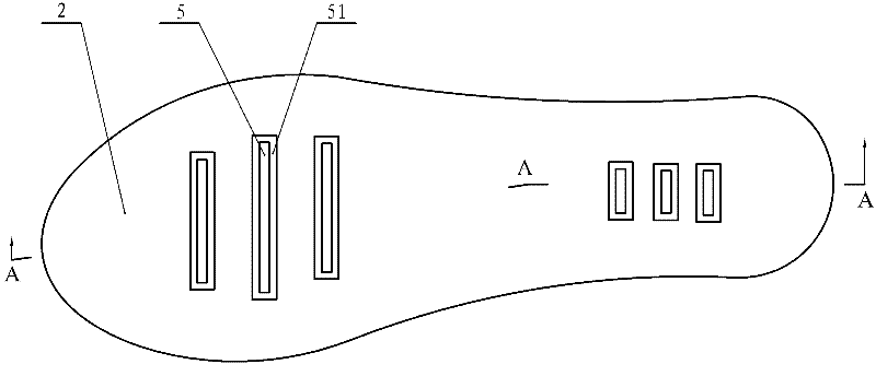 sole with elastic structure