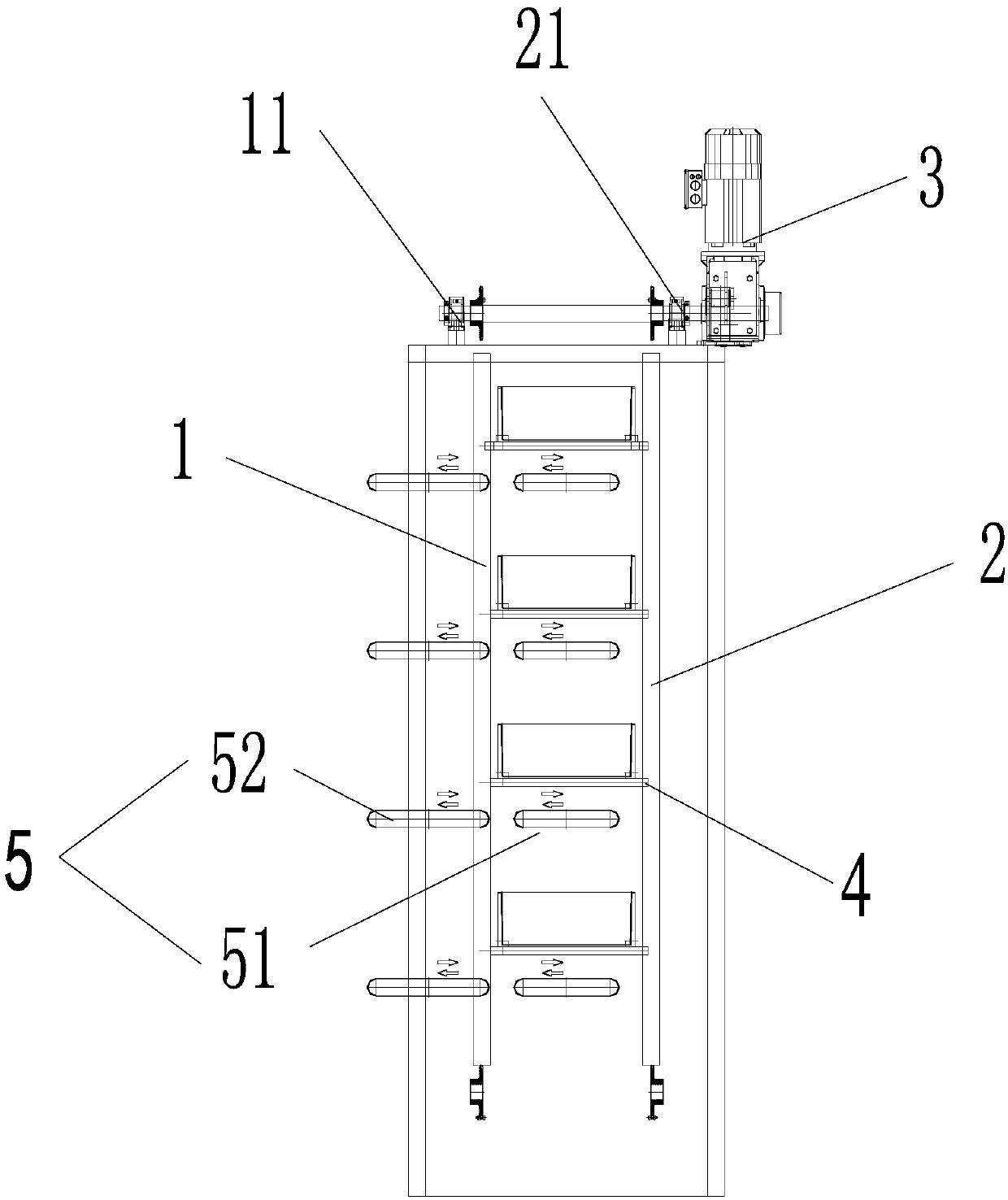 Medical box type material circulating elevator