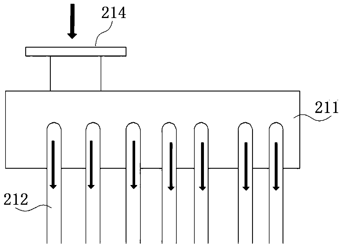 Hot gas distributor for active control over turbine gap, platform and method