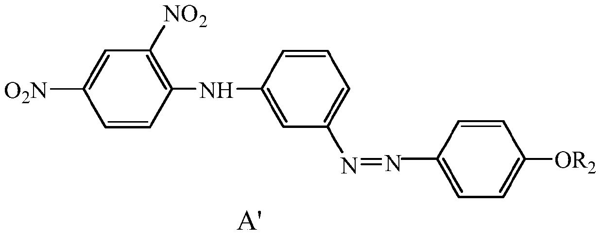 Application of light yellow disperse dye mixture