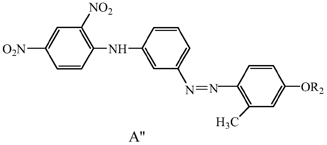 Application of light yellow disperse dye mixture