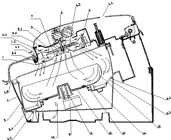 Magnetic-vibration multiple-angle rotation fry-stirring pan