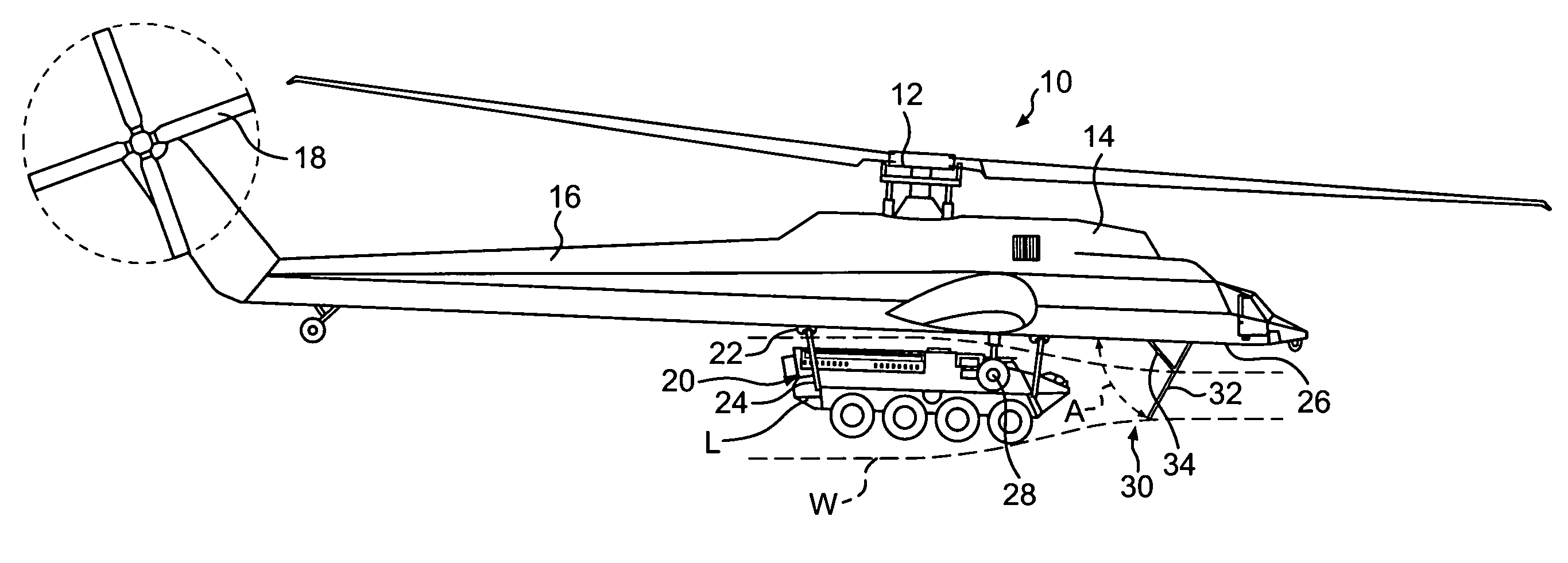 VTOL aircraft external load drag reduction system