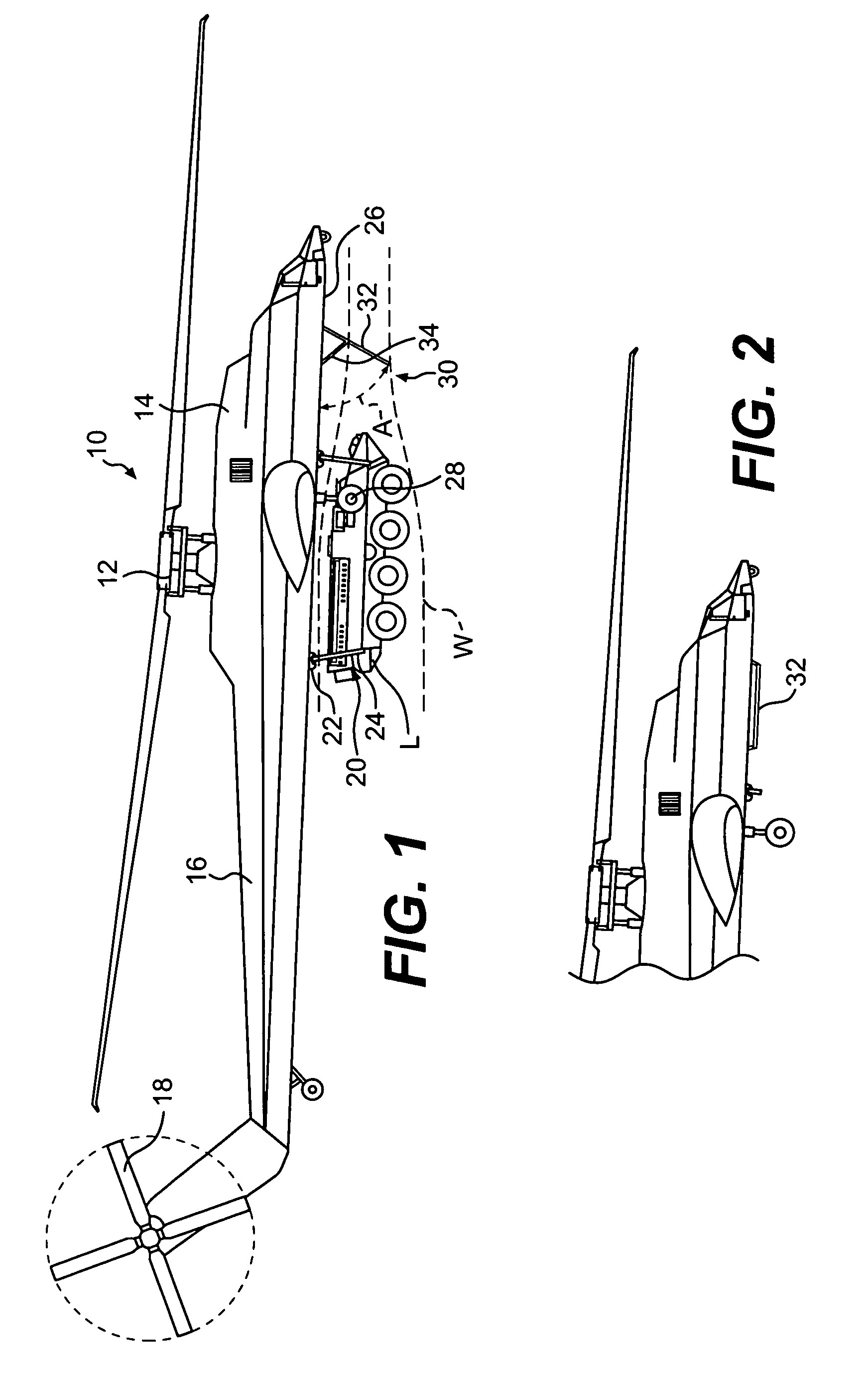 VTOL aircraft external load drag reduction system