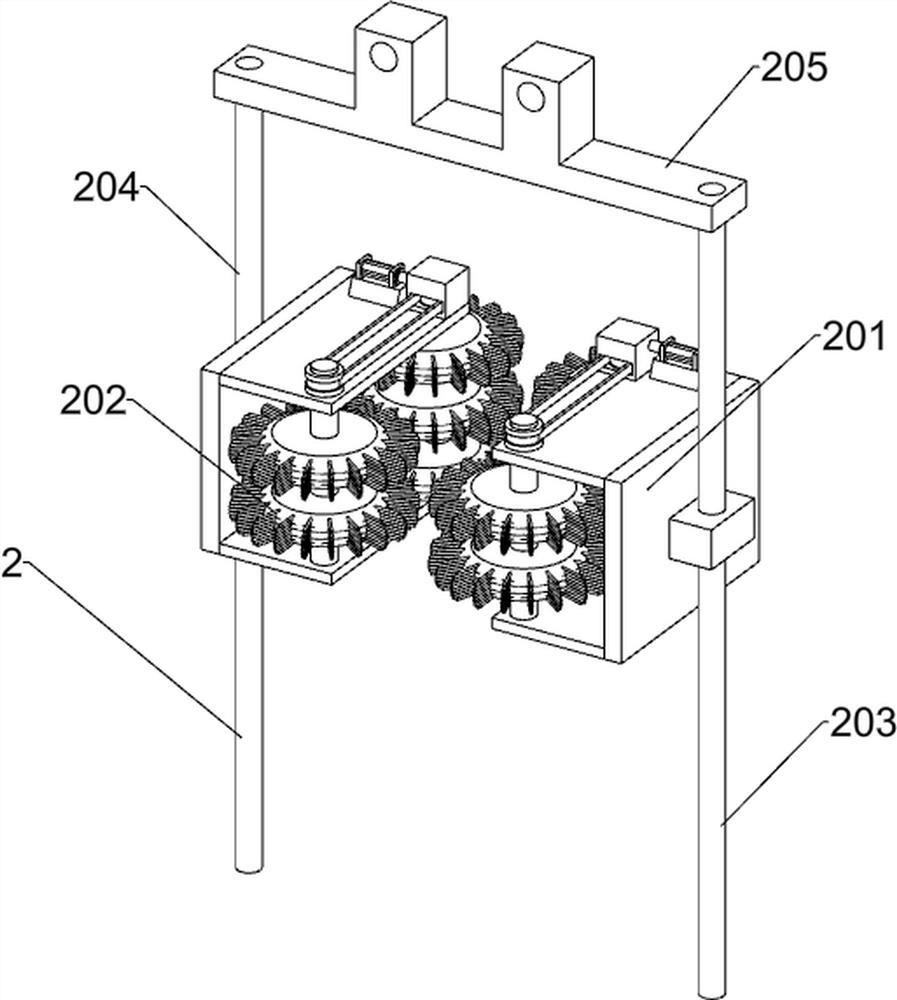 Animal fur treatment device capable of equally dividing grease