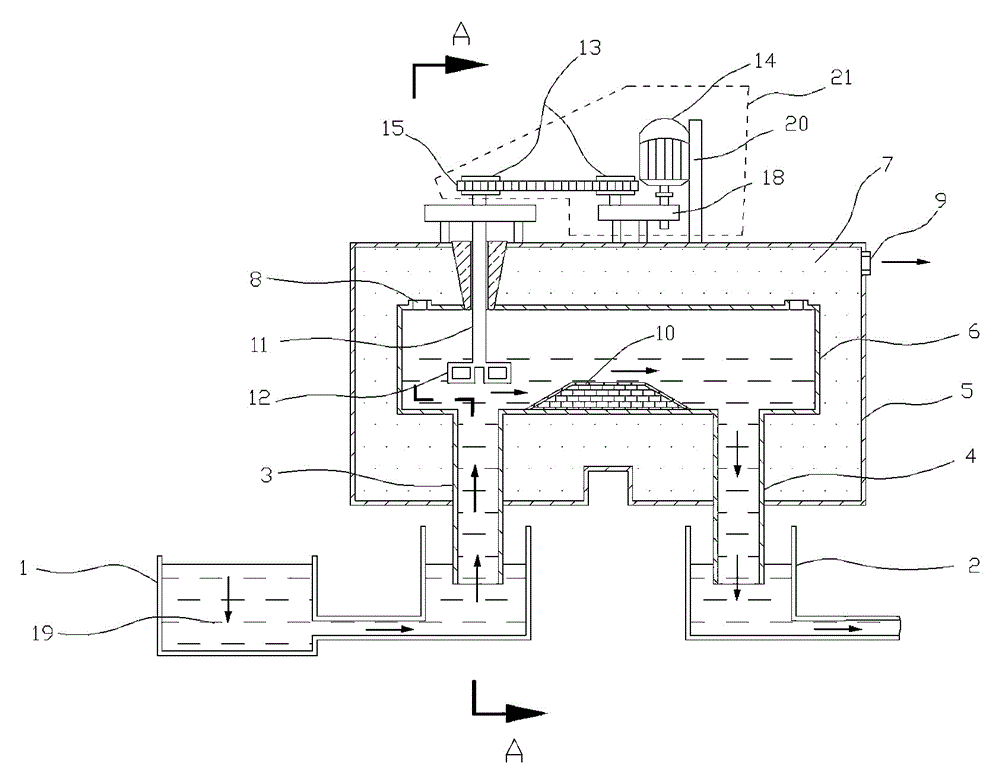 A kind of vacuum defoaming method for improving the clarification quality of molten glass liquid