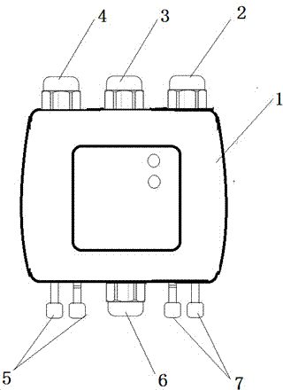 Temperature-humidity and differential pressure transducer of machine room air-conditioning set