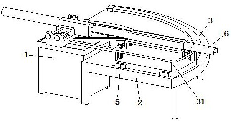 Auxiliary mechanism for bending petroleum pipeline