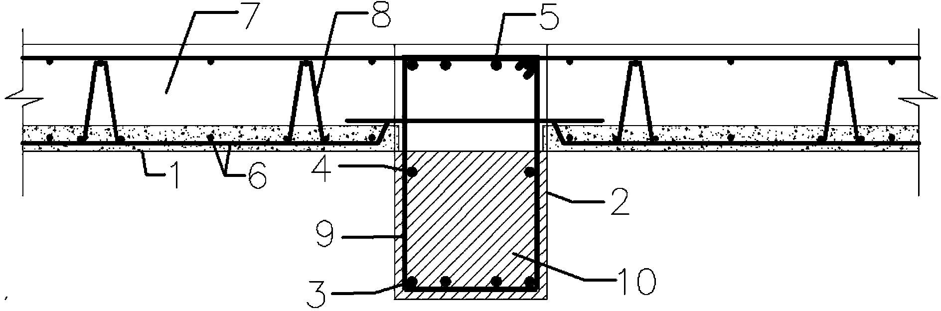 Method of splicing laminated floor slab and beam