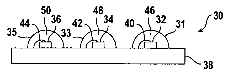 Light-emitting diode flash module with enhanced spectral emission