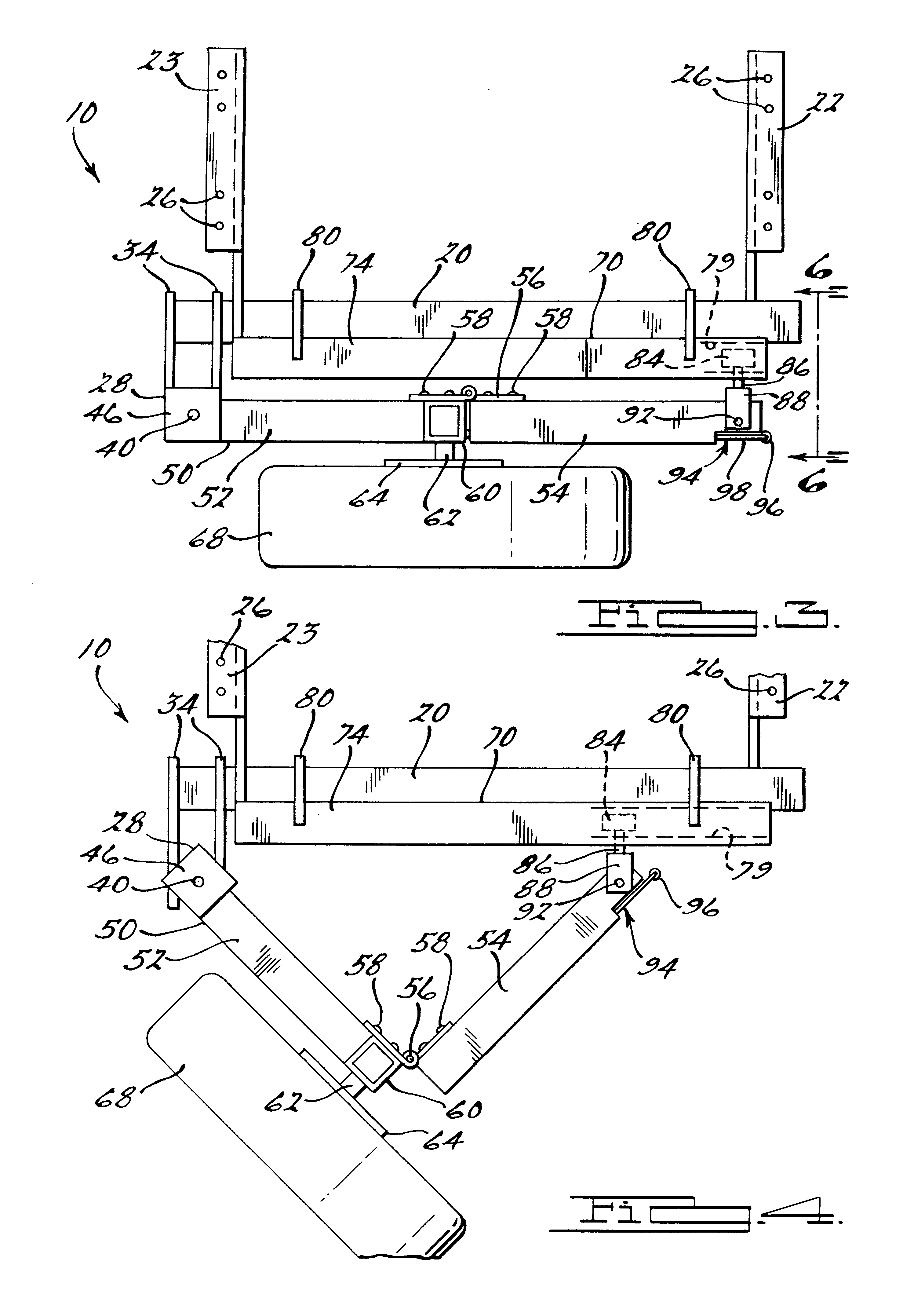 Swing-away spare tire carrier