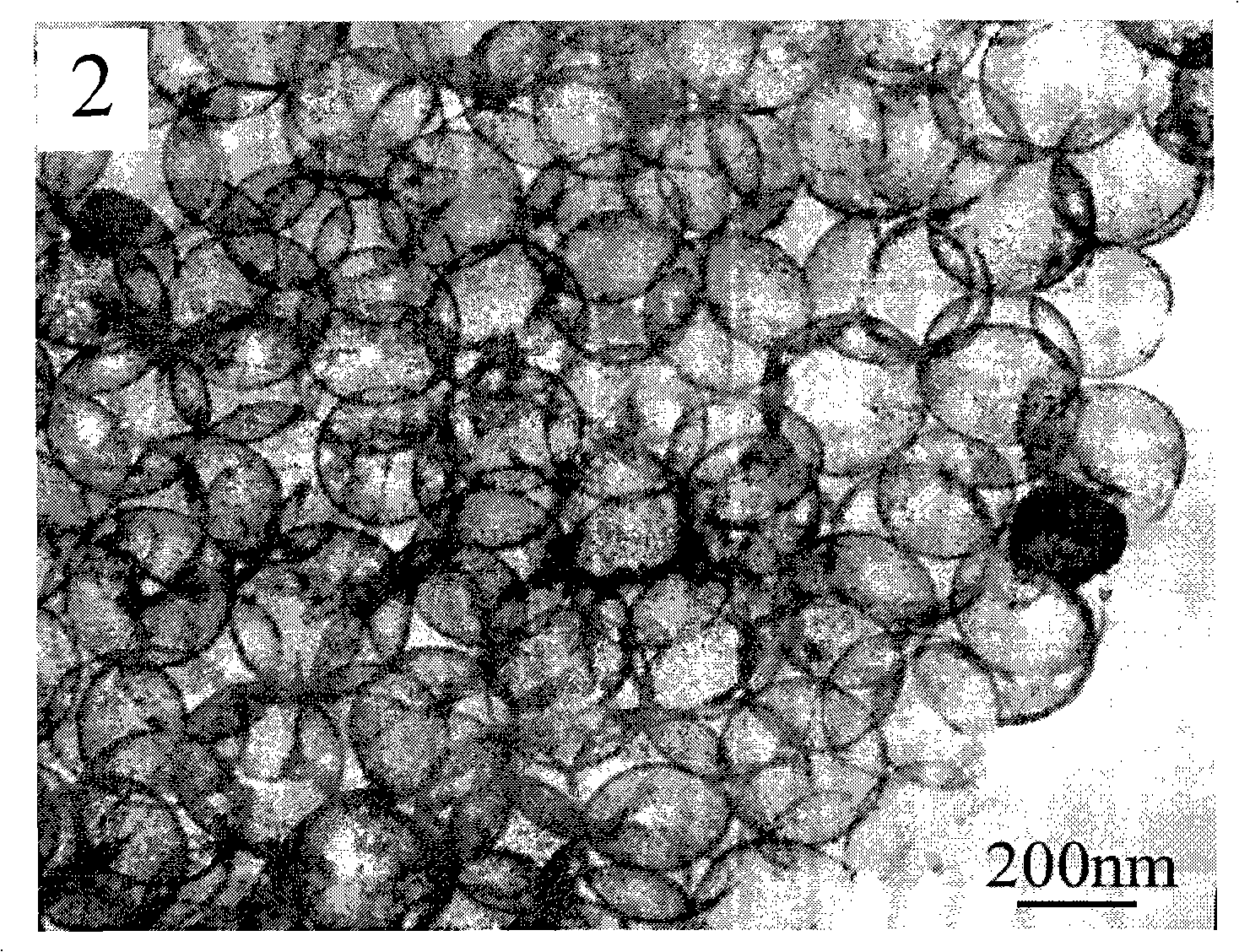 Method for preparing metallic oxide hollow nano-sphere