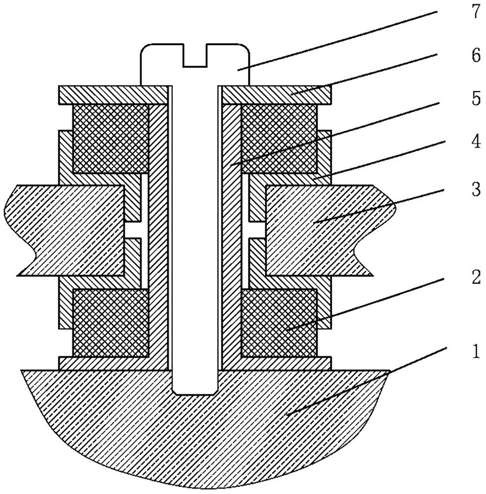 Integrated structure of metal vibration isolator and connecting product and using method