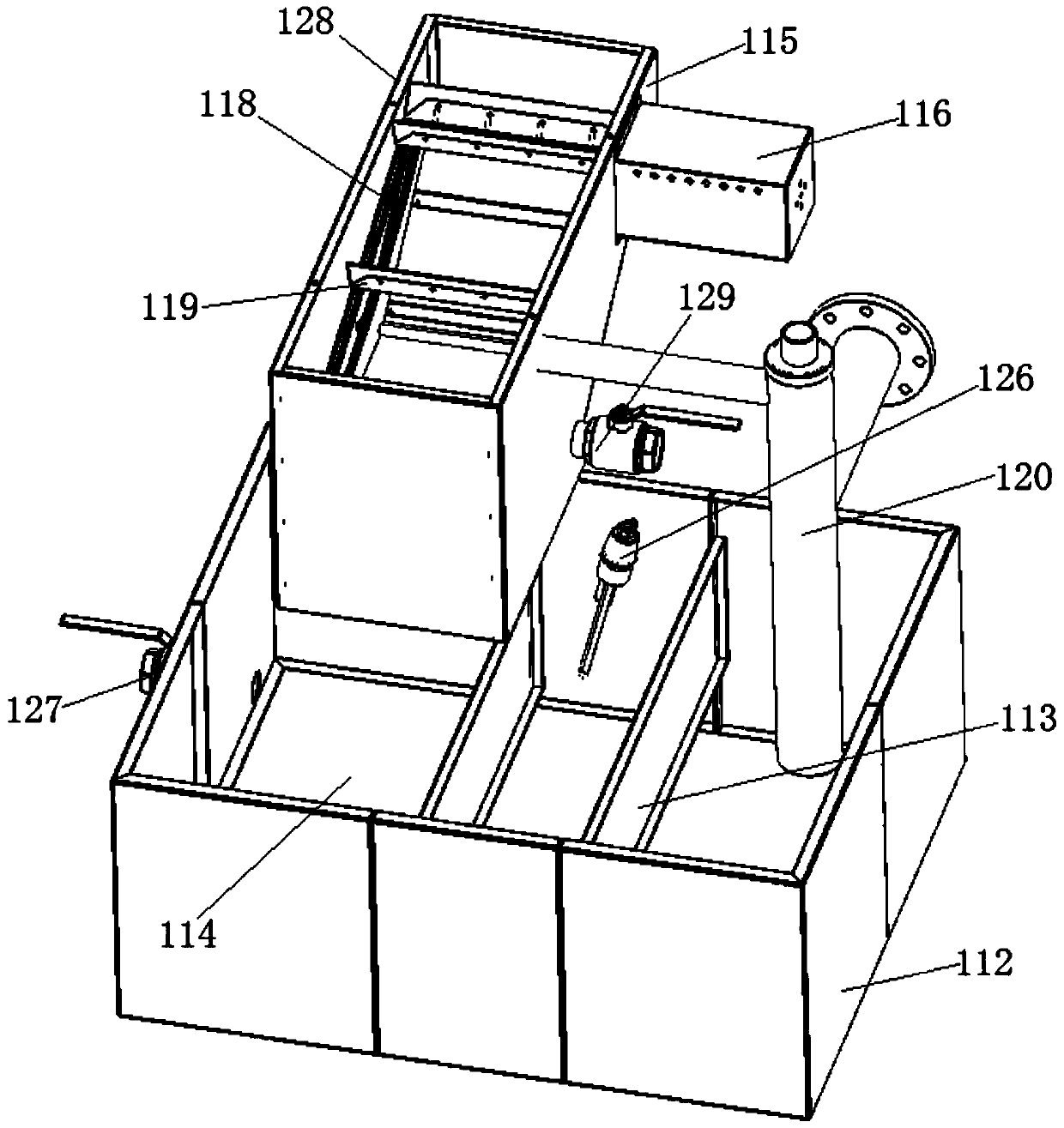 Oil-water separation system for harmless treatment of swill and oil-water separation method thereof