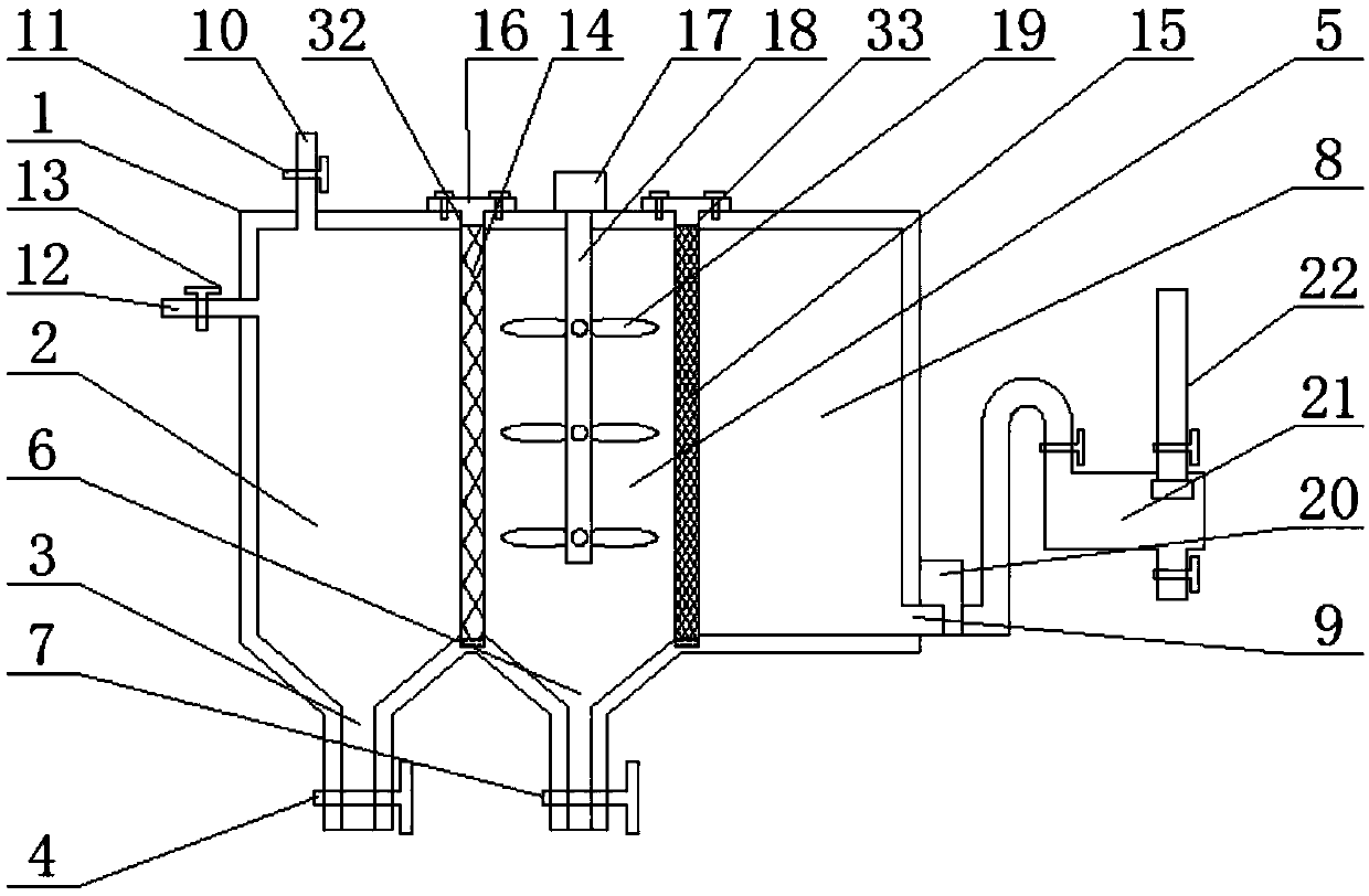 Recovery device of washing water for food processing