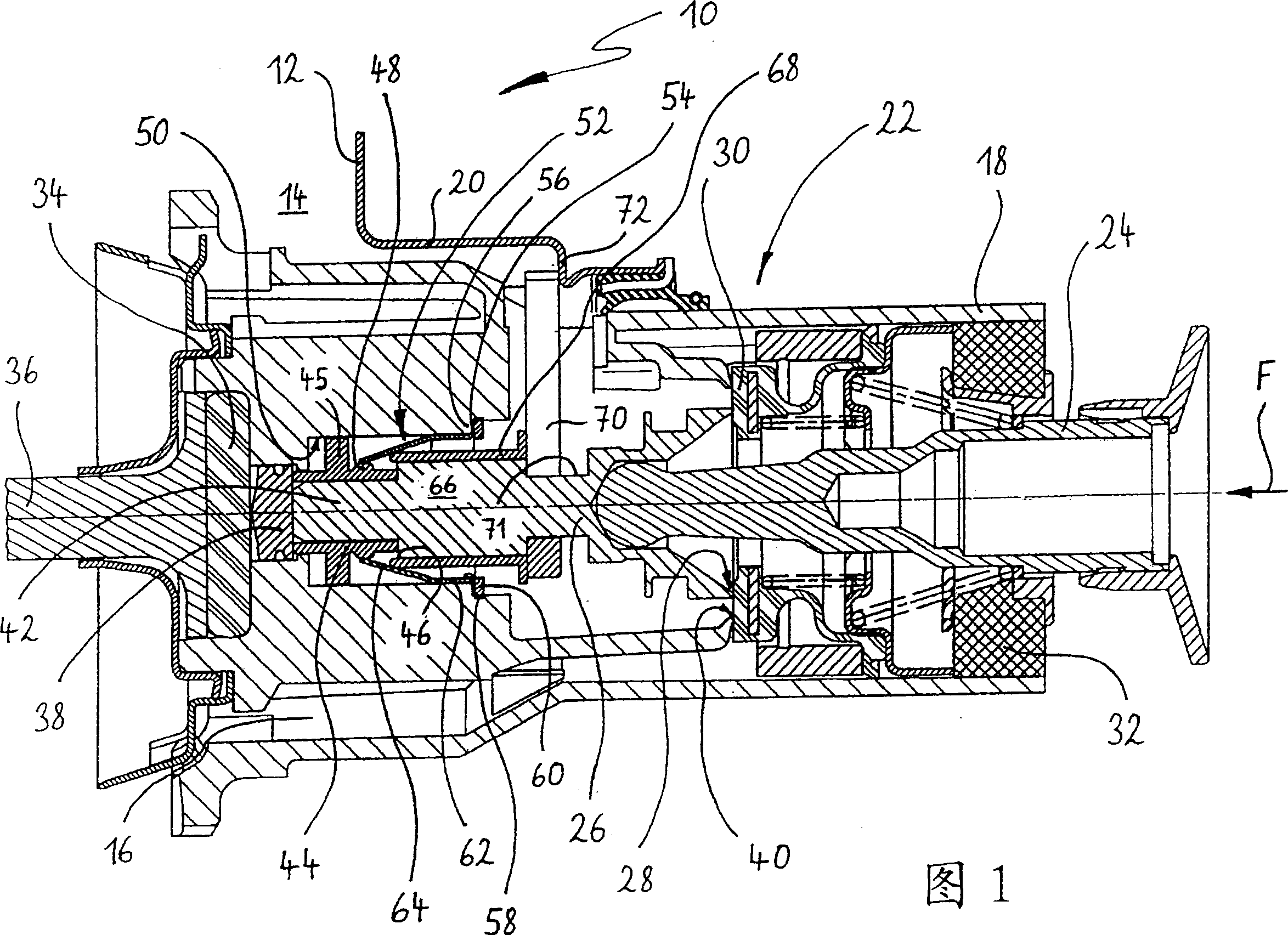 Brake servo unit comprising an emergency brake auxiliary function