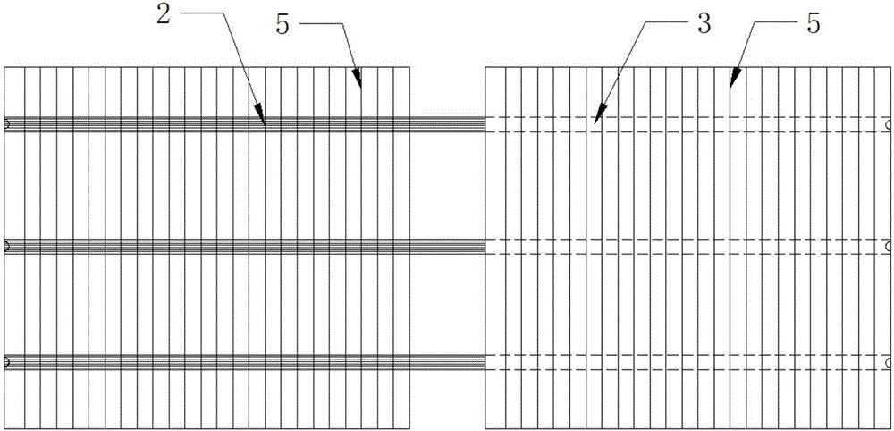 Segmented dotting and embossing welding strip, photovoltaic assembly and manufacturing method