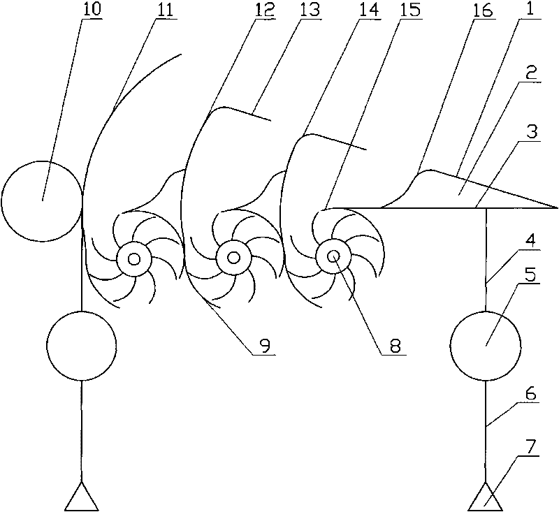 Impeller-type sea wave power generation device