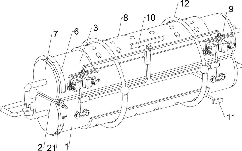 Foldable lighting LED lamp convenient to disassemble