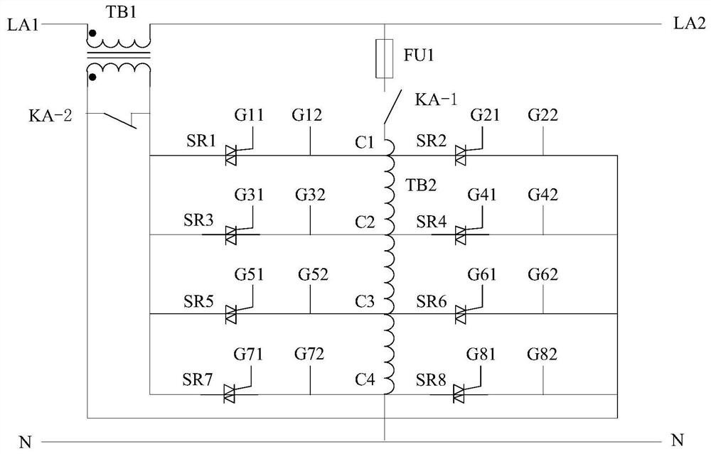 Partitioned auto-compensated AC voltage regulator