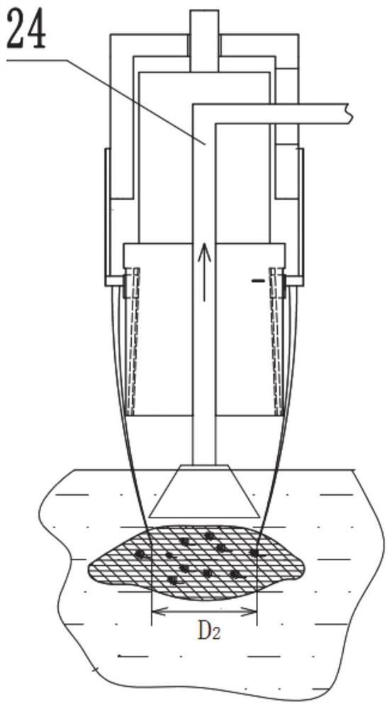 A kind of circulating bird's nest hair removal device and method