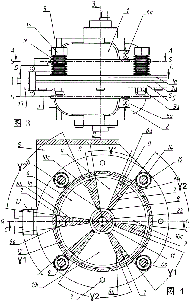 Butt clamp swing tray piston swing driver