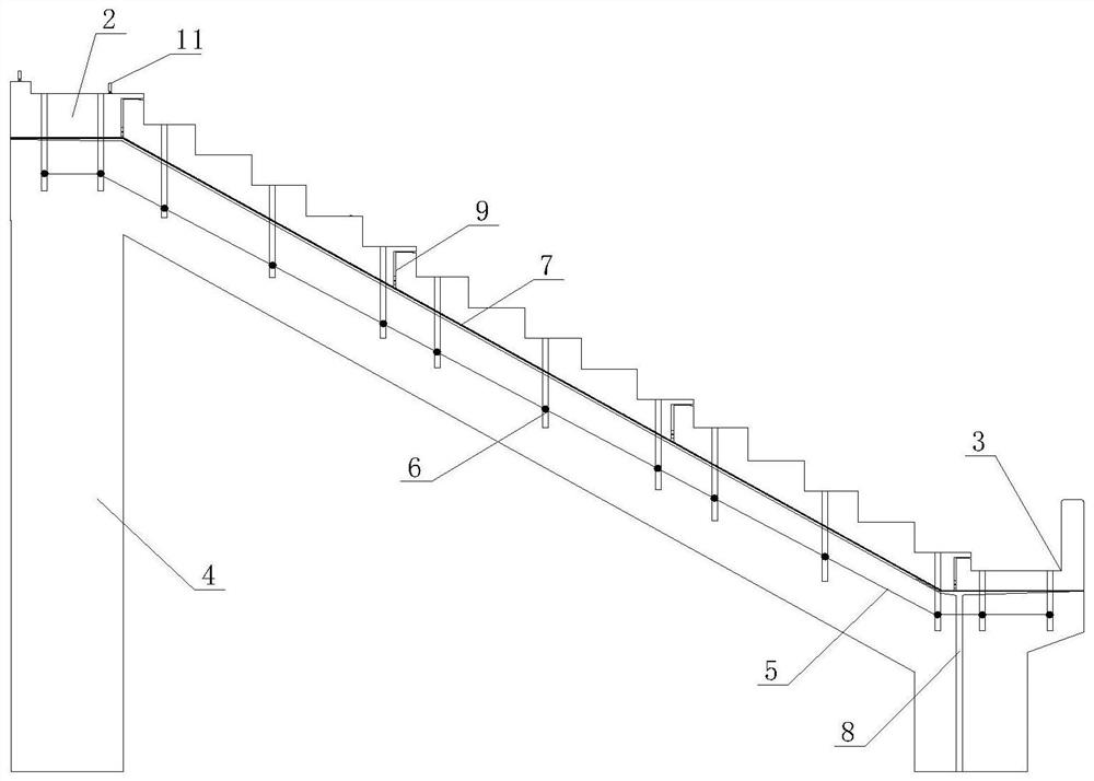 Large-scale venue assembly type combined prefabricated stand