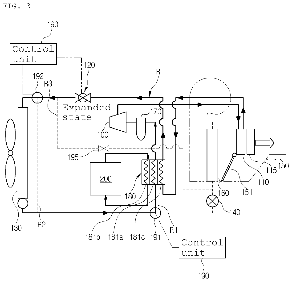 Vehicular heat pump system